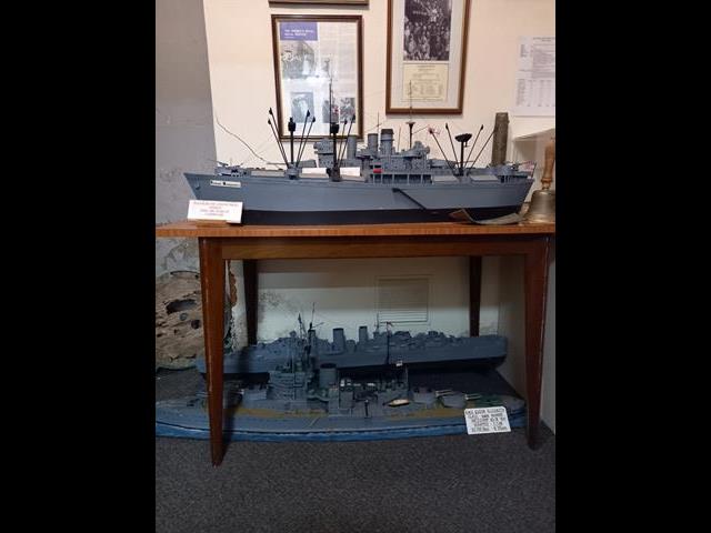 Models of ships including Richard Montgomery