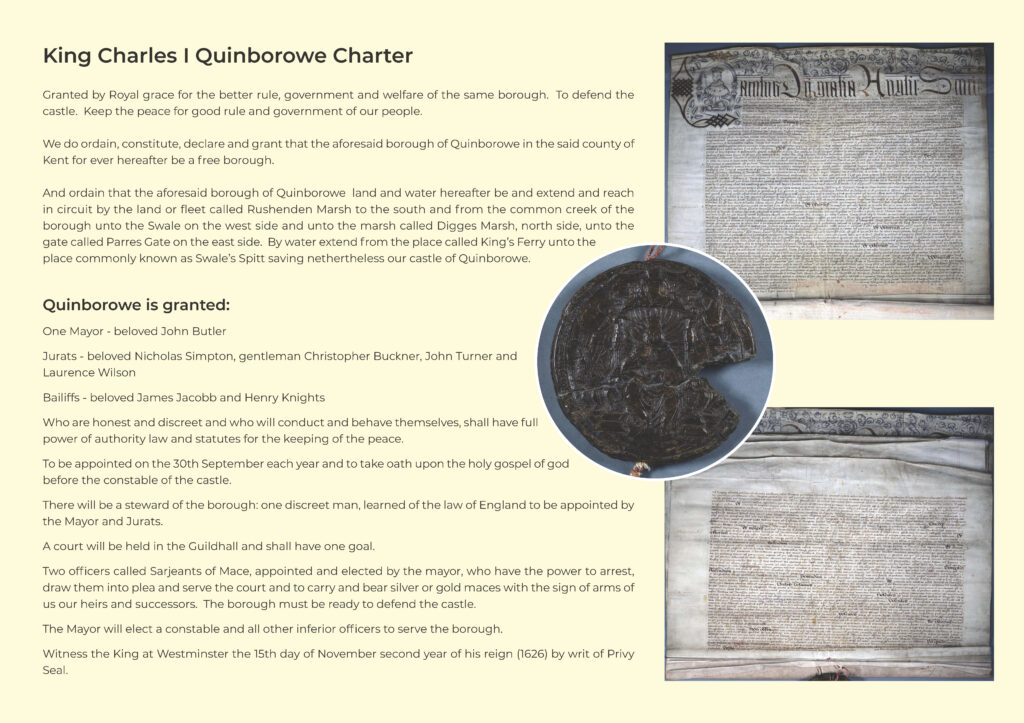 Quinborowe charter King Charles I